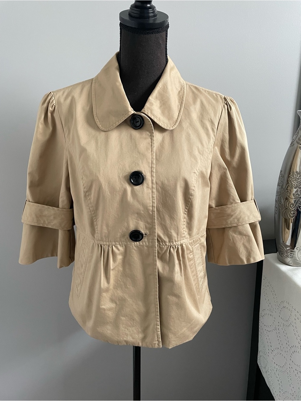 Khaki Cotton Jacket Blazer